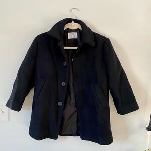 Kids Zara Black Winter Peacoat